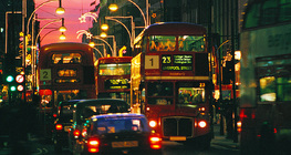 Oxford Street de Londres con decoración navideña
