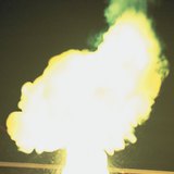 Reaction of zinc with sulphur powder (exothermic process)