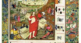 Imagem de uma notação de canto gregoriana