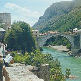 Mostar and the famous Old Bridge, Bosnia and Herzegovina