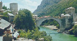 Mostar e a famosa Ponte Velha, Bósnia e Herzegovina