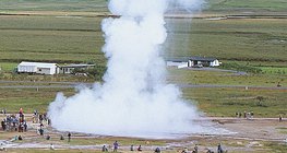 Géiser na Islândia