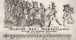 Partitura contemporánea de La Marsellesa