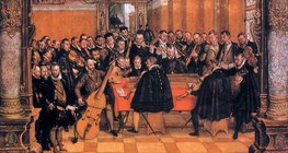 Orquestra regida por Orlande de Lassus (compositor neerlandês)
