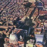 Vista aérea da Basílica de São Pedro (barroco)