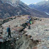 Destruição provocada por um terramoto