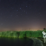 Meteorito perto da constelação Cassiopéia