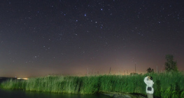 Meteoro perto da constelação de Cassiopeia