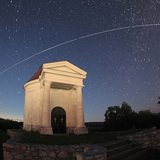 Path of the International Space Station in the sky