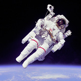 Bruce McCandless II on the first untethered spacewalk
