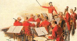 Johann Strauss com sua orquestra