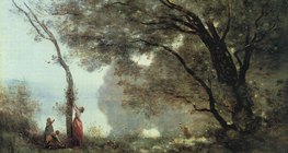 Corot: Lembrando Mortefontaine (1864, Realismo)