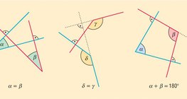 Ángulos de semirrectas perpendiculares
