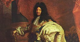 Rigaud: Louis XIV em vestes de coroação (1701, barroco)