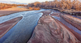 Curso mais baixo do rio
