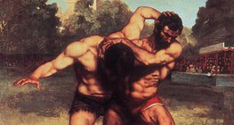 Gustave Courbet: The Wrestlers (1853, Realismo)