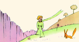 O pequeno príncipe com a raposa