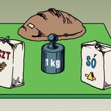 A mérőtest tehetetlenségéhez hasonlítjuk a többi test tehetetlenségét