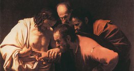 Caravaggio: A Incredulidade de São Tomás (c. 1601-1602, barroco)