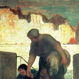 Daumier - A Lavadeira (1863–1864, Realismo)