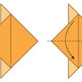 Hacer pájaro de papel colorido