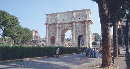 O arco de Constantino, Roma