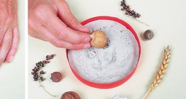 Fazendo alívio com plantas no outono - Passo 1