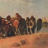 Repin: Rebocadores do Volga (1873, Realismo)