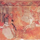 A Szent László-legenda a gelencei templom freskóján (1300–1330 körül, gótikus)