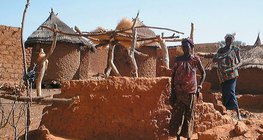 Uma aldeia circular na África