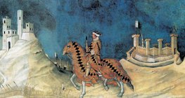 Simone Martini: Retrato Equestre de Guidoriccio da Fogliano (1328, renascimento)