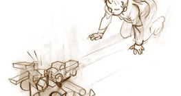 El resorte estirado se utiliza para accionar el coche de juguete