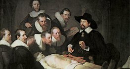 Rembrandt: A lição de anatomia do Dr. Nicolaes Tulp (1632, barroco)