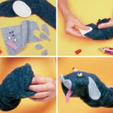 Making happy dog from socks