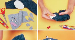 Fazendo cachorro de meias