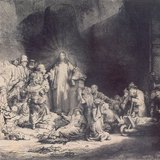 Rembrandt: As criancinhas sendo trazidas a Jesus (1647-1649, Barroco)