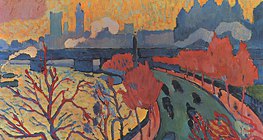 André Derain: Charing Cross bridge (1906, Fauvismo)