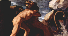 Francisco de Zurbarán: Hércules lutando com o leão de Nemean