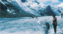 Grossglockner com o glaciar Pasterze (Áustria)