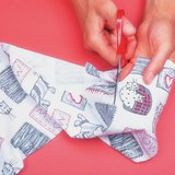 Making a textile picture - step 2