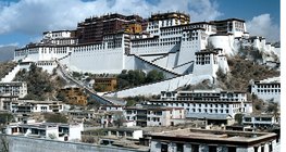 O Palácio de Potala, a residência do Dalai Lama em Lhasa