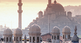 Vista de Istambul com uma mesquita