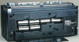 Baterias de um leitor de fitas cassete portátil