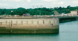 Uma central de energia de marés na França