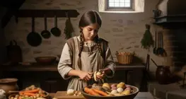 Banquetes lujosos y la vivienda de los campesinos