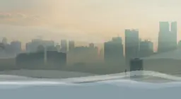 Ciudades cubiertas de esmog
