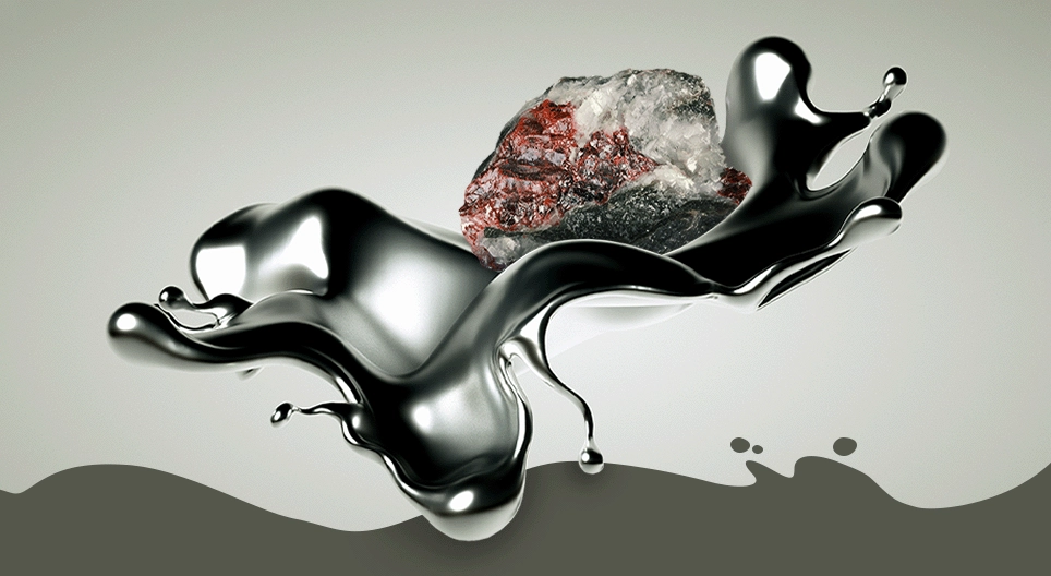 Mercury, a liquid metal