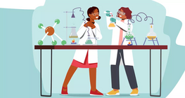 En un laboratorio científico