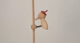 The motion of a toy woodpecker