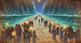 La historia de Moisés: Cruzar el mar Rojo